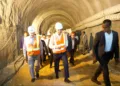 Presidente Abinader supervisa túnel pluvial de la avenida Luperón que se construye con fondos de Aerodom, para evitar inundaciones en la zona