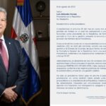 Macarrulla presenta renuncia al cumplirse los dos años pactados con el presidente Abinader