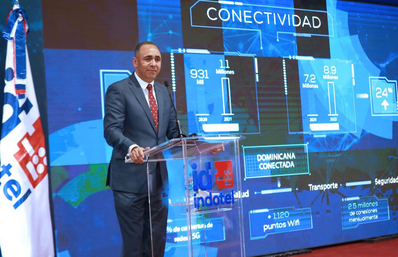 Indotel revela incremento en los niveles de conectividad fija y móvil en la República Dominicana un aumento de un 24% en uso de internet móvil en RD