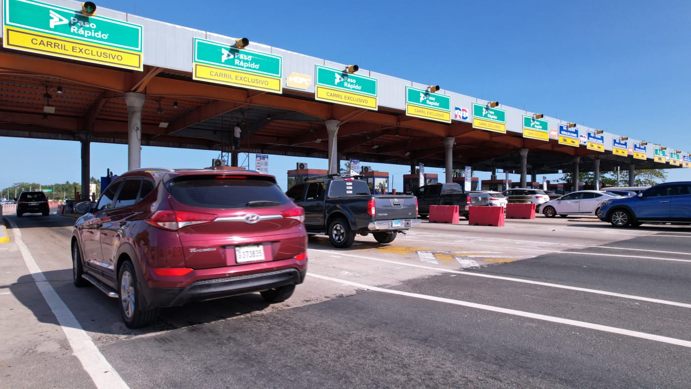 RD Vial informa que a partir de este sábado más carriles de paso rápido agilizarán los peajes