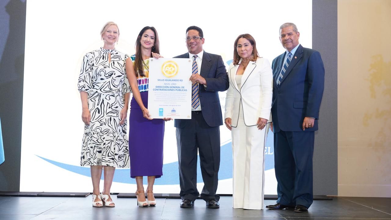 La DGCP obtuvo sello de oro Igualando RD para el sector público