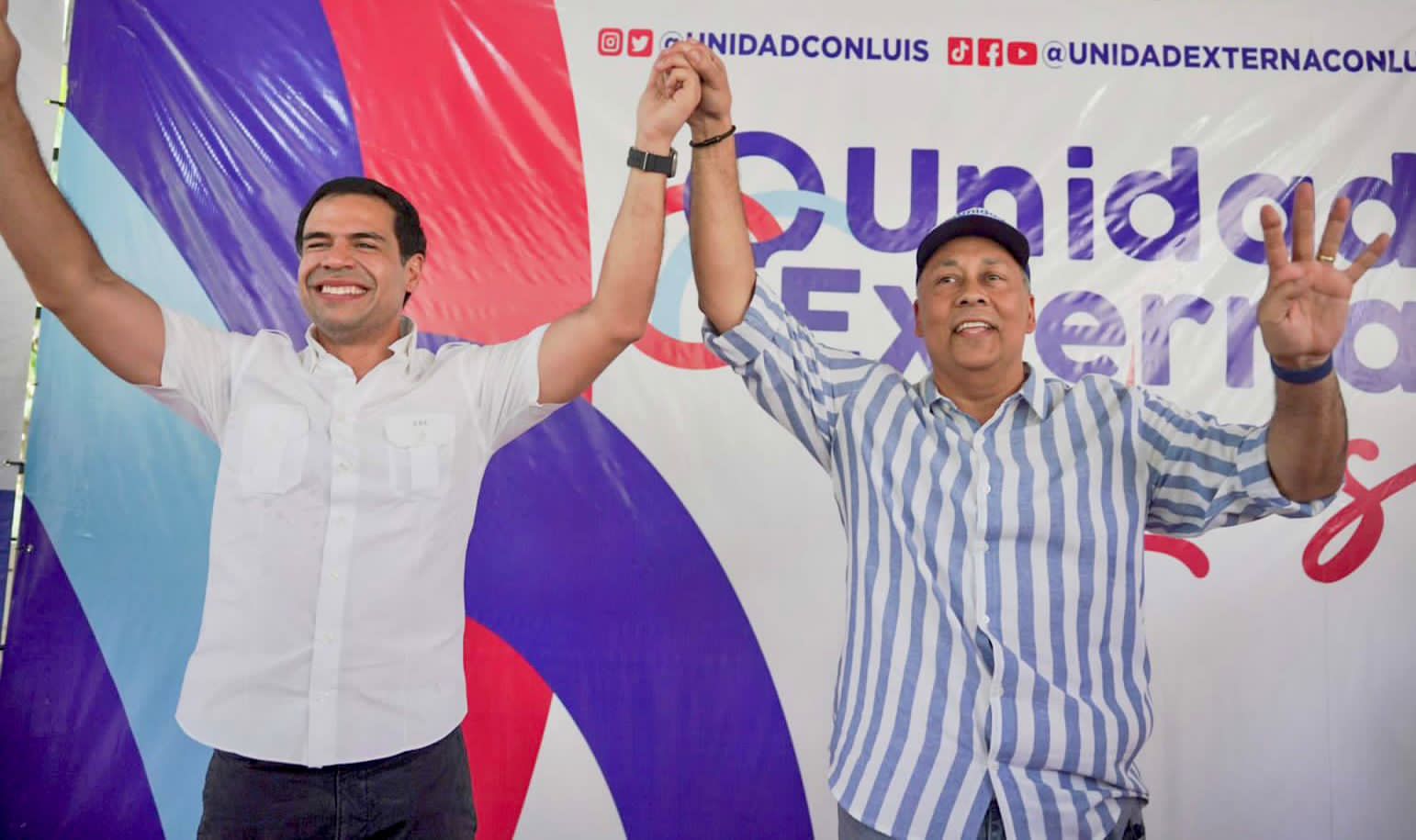 Roberto Ángel y Luis René Canaán posicionan la Unidad Externa con Luis en Hermanas Mirabal
