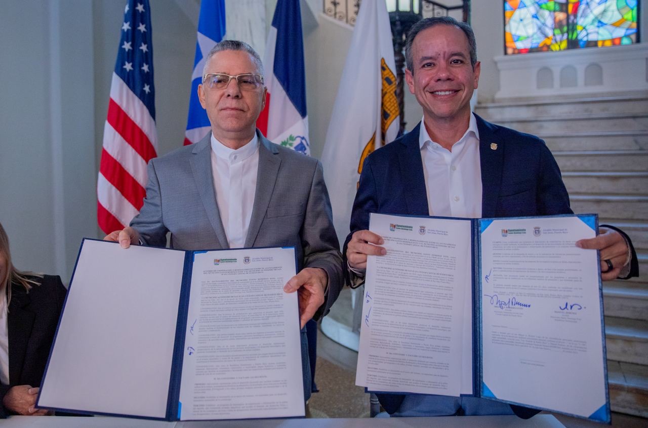 Alcaldía de Santo Domingo Este y San Juan, Puerto Rico, firman hermanamiento