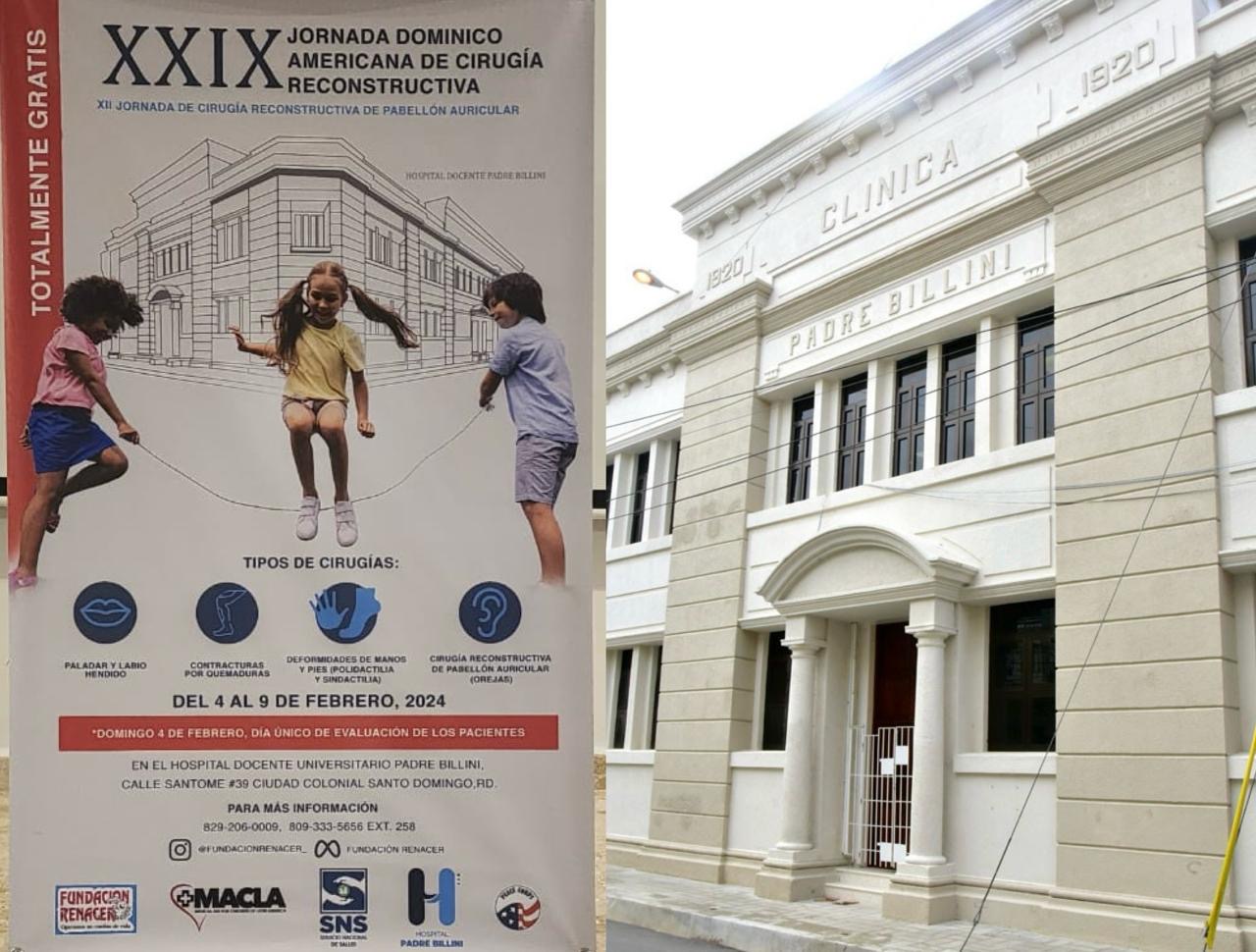 Fundación Renacer anuncia jornada de cirugía en hospital Padre Billini