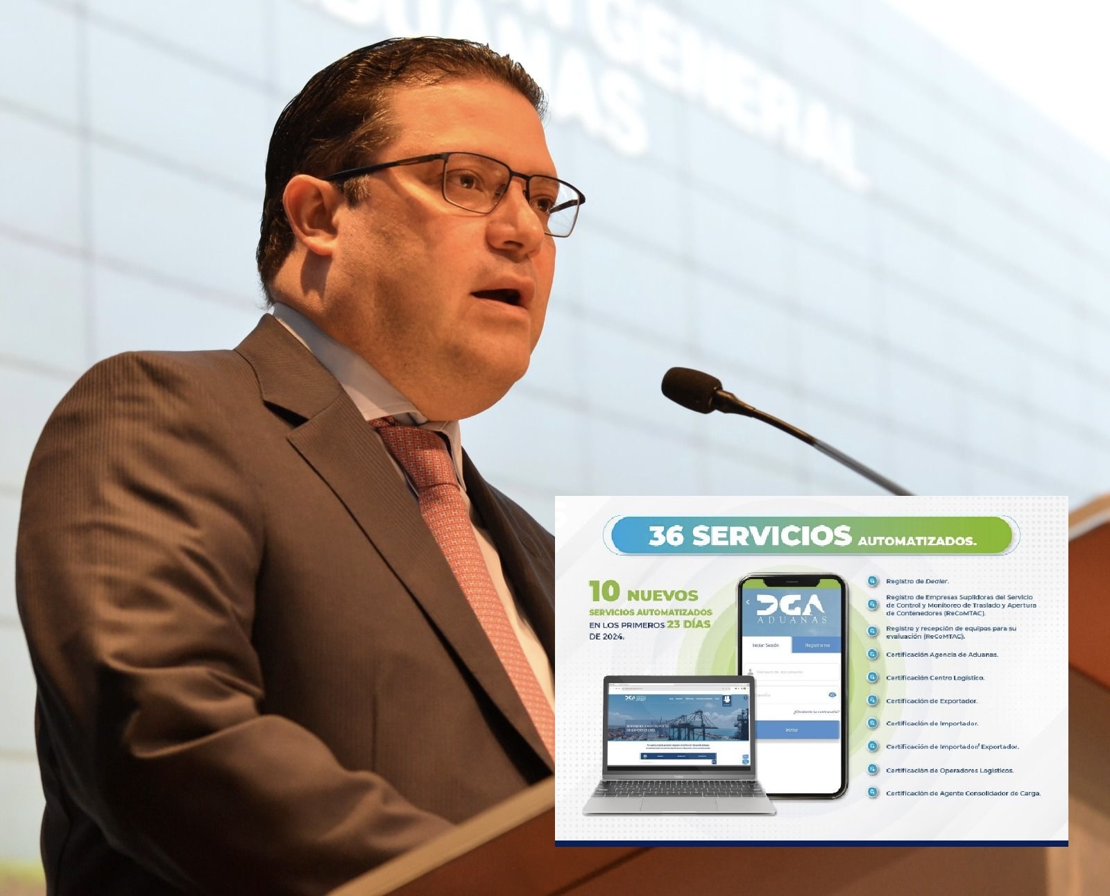 Aduanas alcanza los 36 servicios en línea al incorporar diez más a su plataforma digital