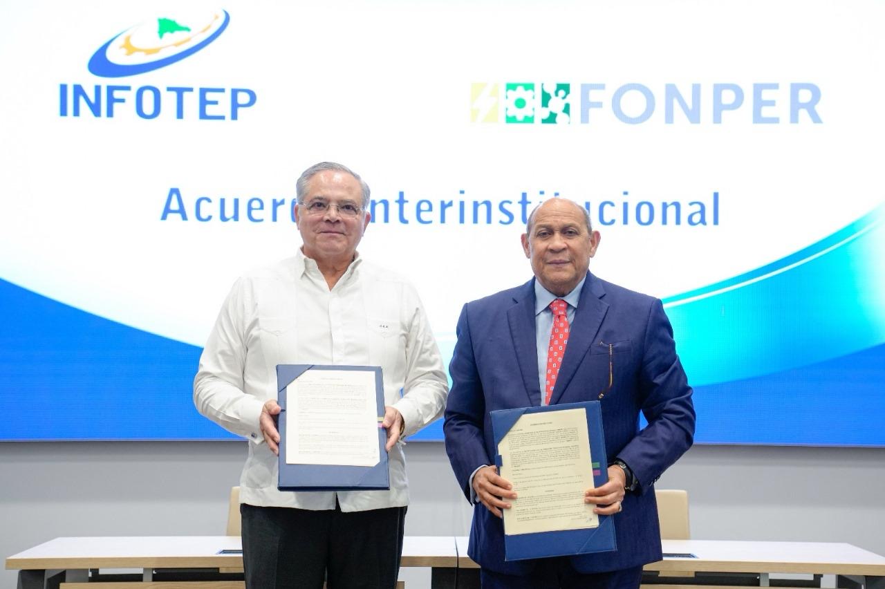 INFOTEP recibe apoyo del FONPER para equipar centros de capacitación 4.0