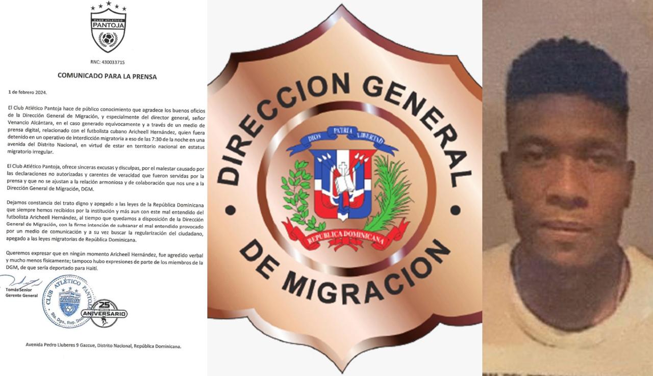 Club Atlético Pantoja se excusa con Migración referente al caso del futbolista Cubano Aricheell Hernández