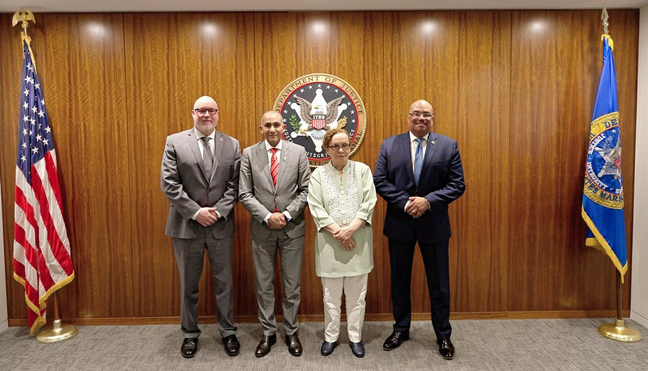 DEA y U.S. Marshals Service felicitan a la República Dominicana por la lucha contra el crimen organizado en visita a Washington