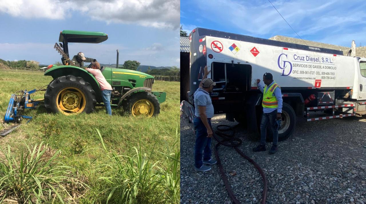 IAD aporta en Puerto Plata mil galones de gasoil para preparación de tierras y otras asistencias a productores