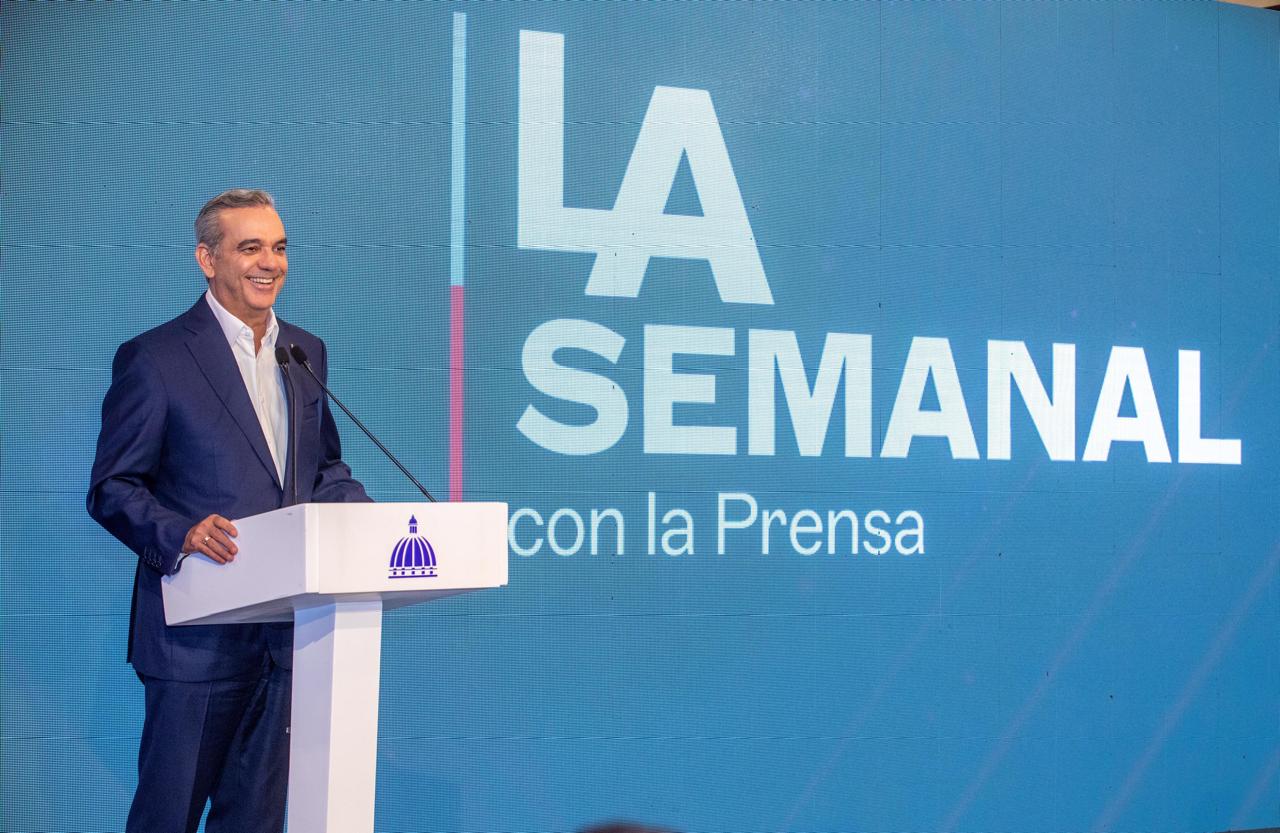 Presidente Abinader realizará este lunes encuentro LA Semanal con la Prensa desde Santiago