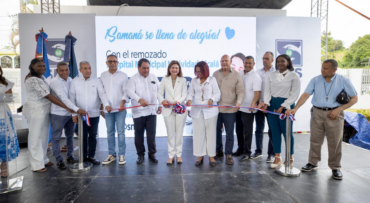 Vicepresidenta Peña entrega obras de salud en Samaná