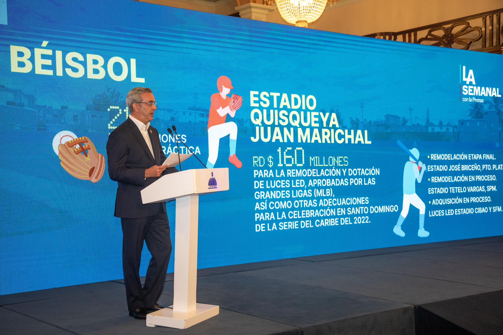 Presidente Abinader: en esta gestión de gobierno se entregaron más de mil instalaciones deportivas