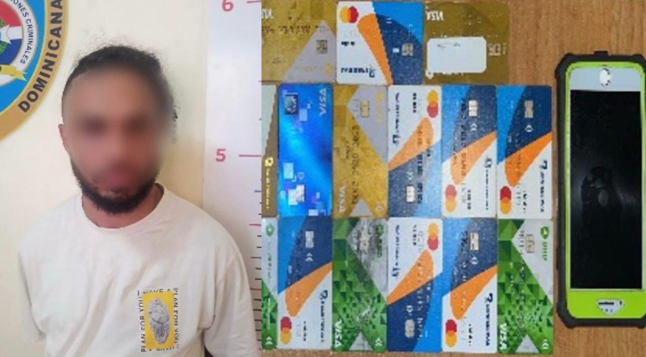Policía detiene en La Romana a hombre con 14 tarjetas bancarias robadas