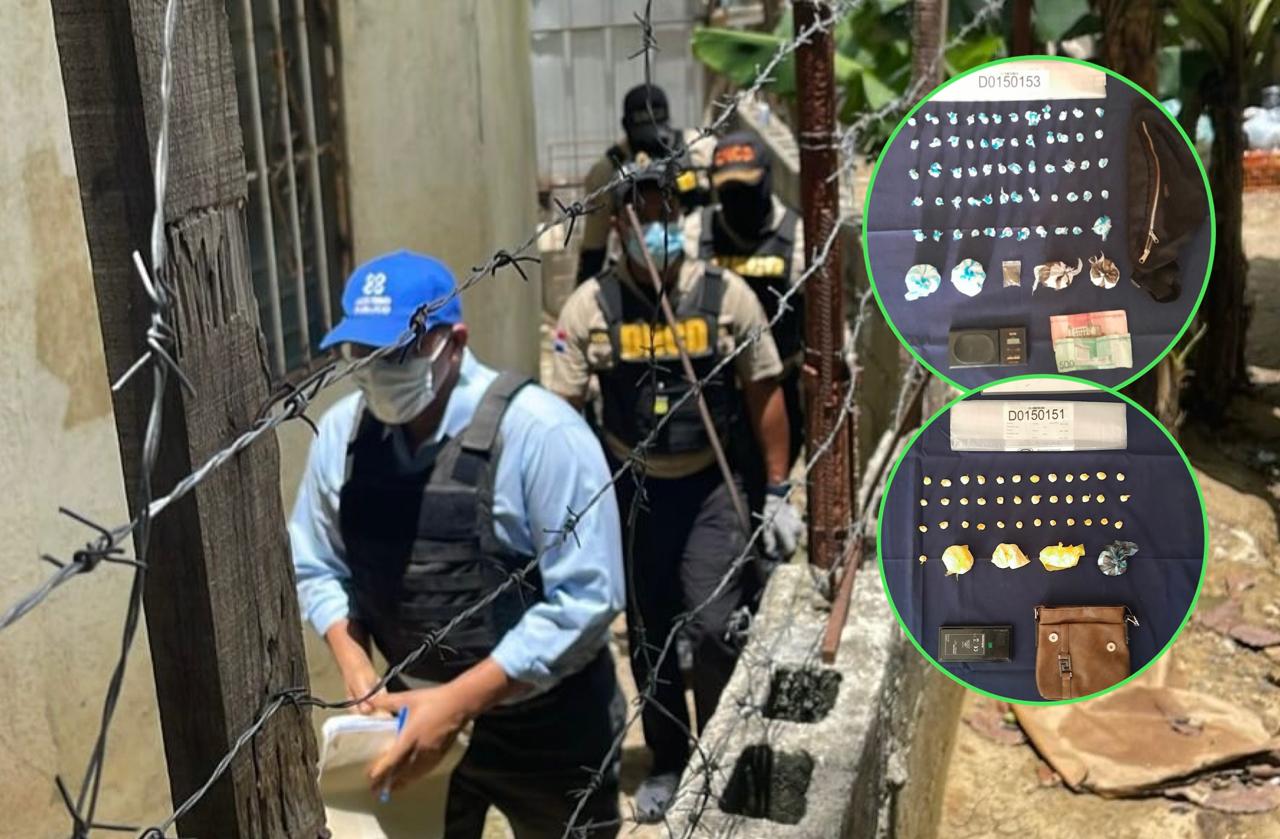 Apresan dos y buscan otros vinculados a red microtráfico en Hato Mayor; ocupan más de 600 gramos
