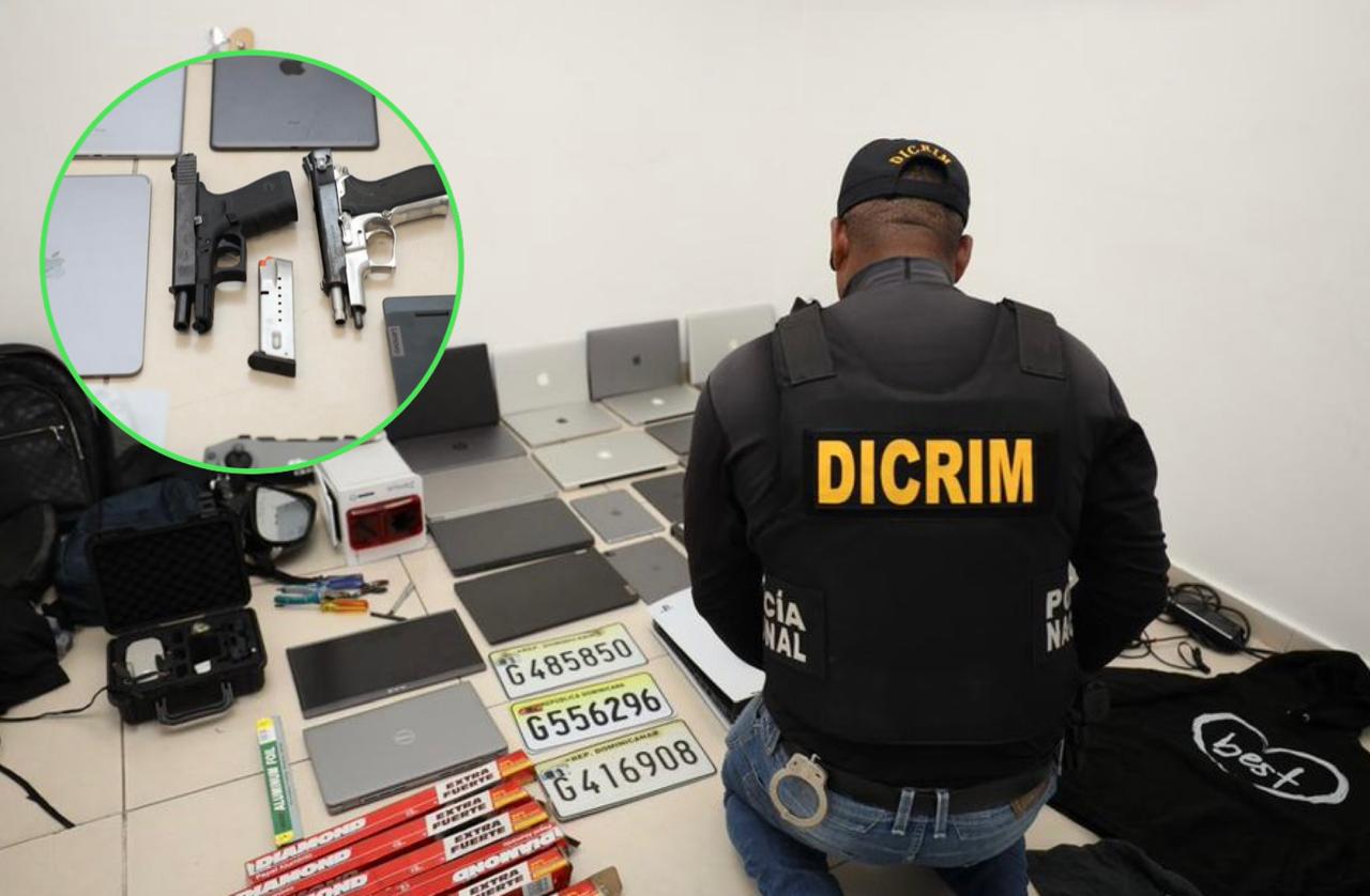 Policía y Ministerio Público capturaron cabecillas de banda dedicada a violentar vehículos para robar computadoras, armas de fuego y otros artículos
