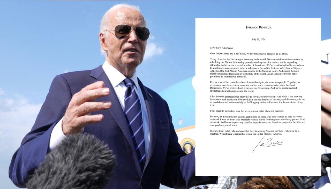 Joe Biden retira su candidatura de las elecciones presidenciales de EE. UU.