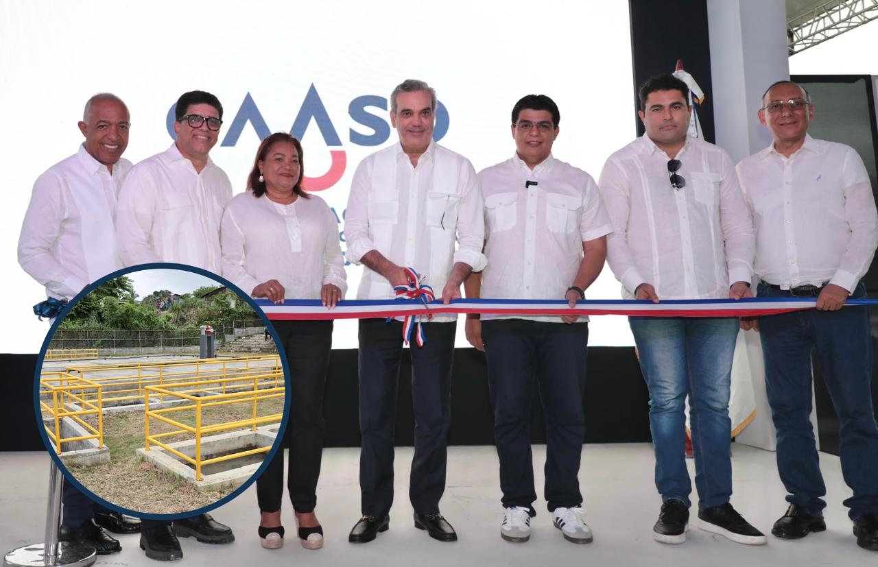 Presidente Abinader entrega remozada planta de tratamiento de Hainamosa que beneficiará a más de 80 mil habitantes