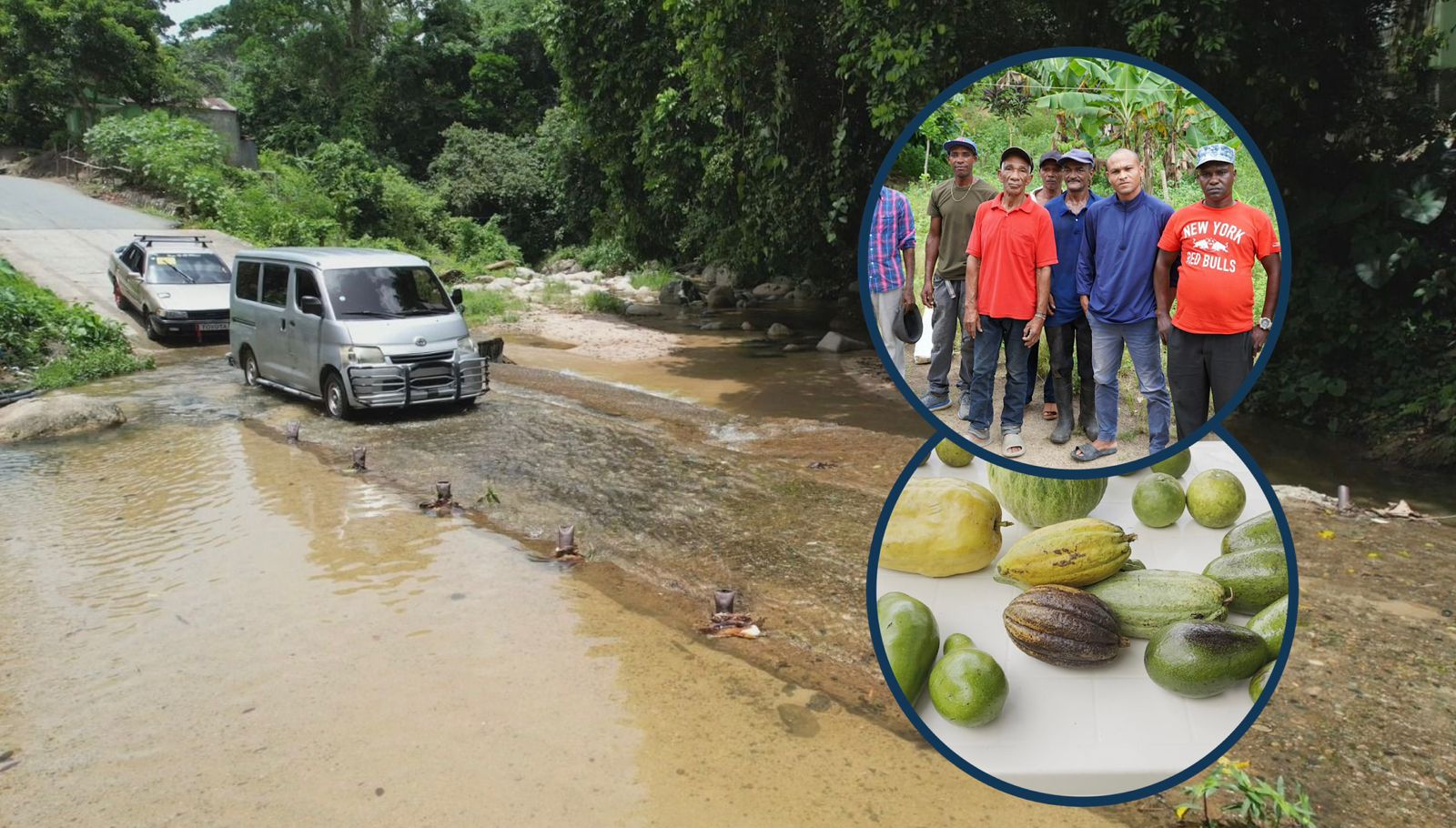 Comunitarios de Jamey reclaman obras le permitan comercializar los productos agrícolas que producen