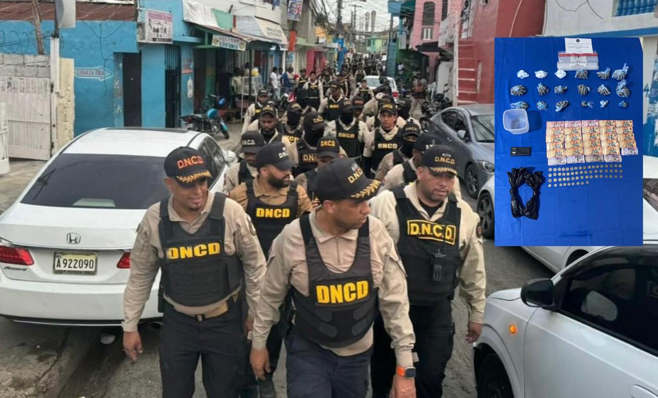 Ocupan más de 8,000 gramos y detienen 12 personas en despliegue de operativo contra el microtráfico en la Ciénega