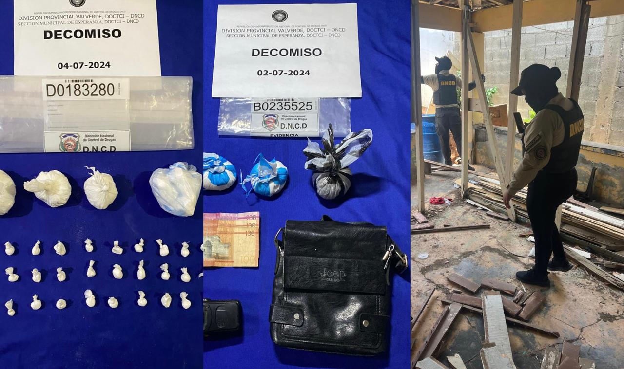 Microtráfico: apresan 21 personas y ocupan 1,962 gramos de drogas en el municipio de Esperanza