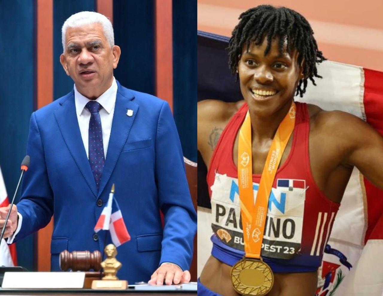 Presidente del Senado felicita a Marileidy Paulino ganadora medalla oro en Juegos Olímpicos de París