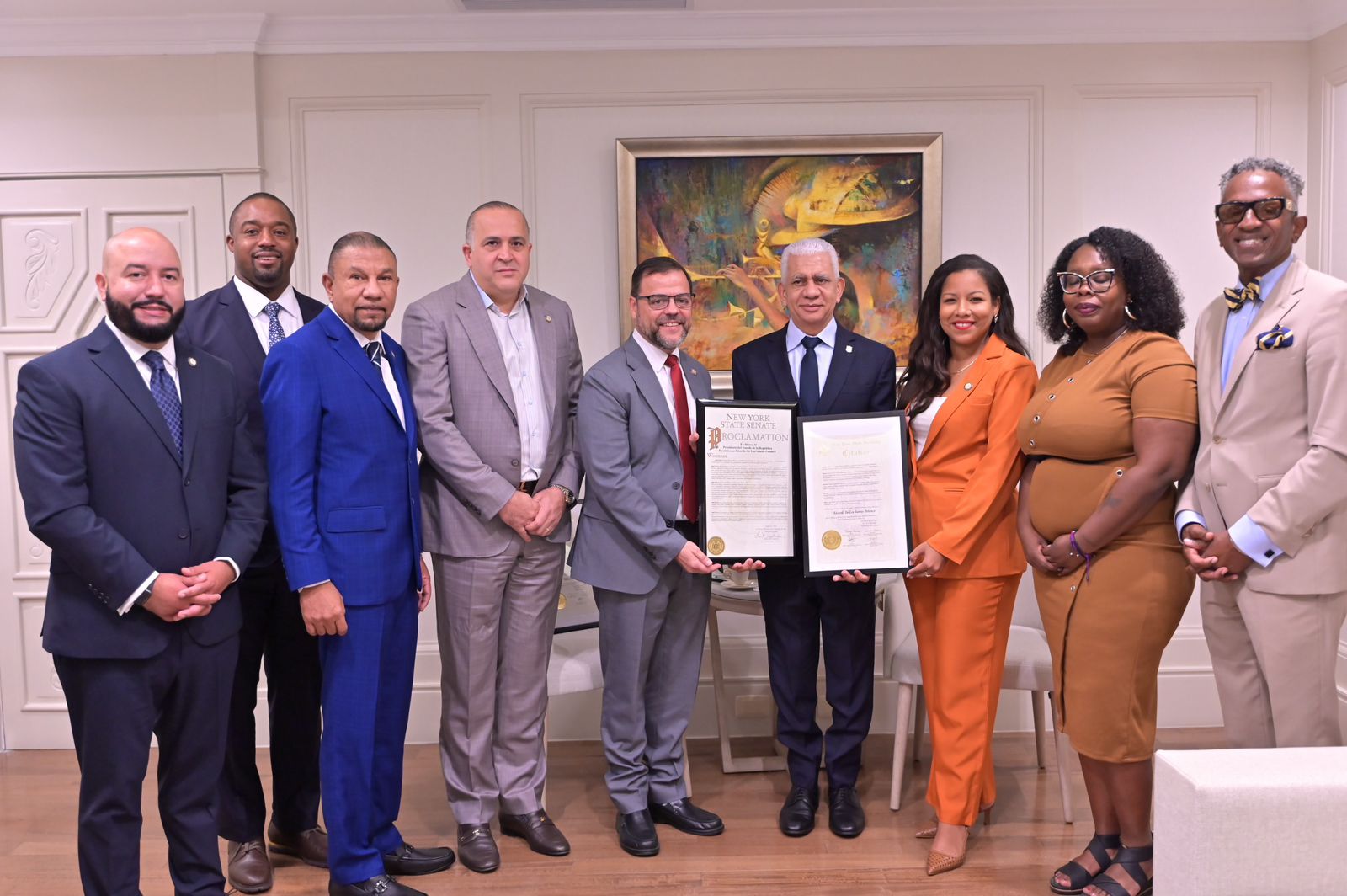 Senado NY reconoce presidente Senado por esfuerzos para mejorar calidad vida de dominicanos