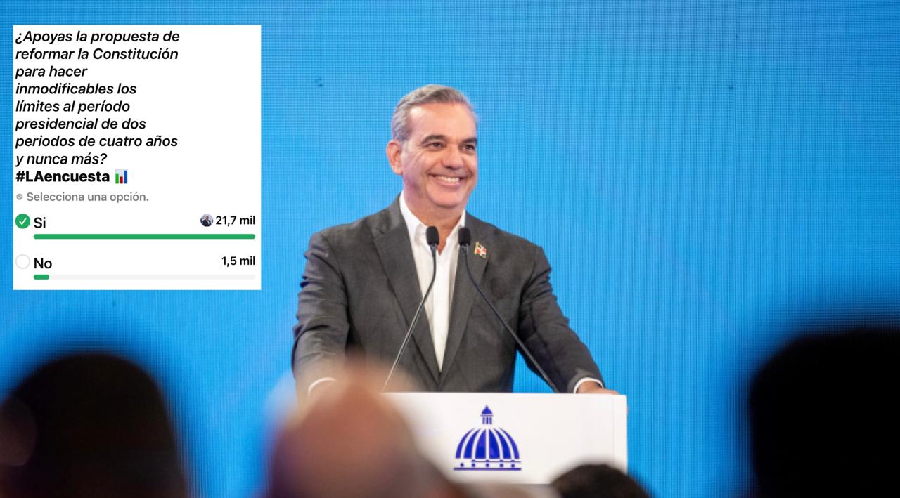El presidente Luis Abinader lanza #LAencuesta en su canal de WhatsApp