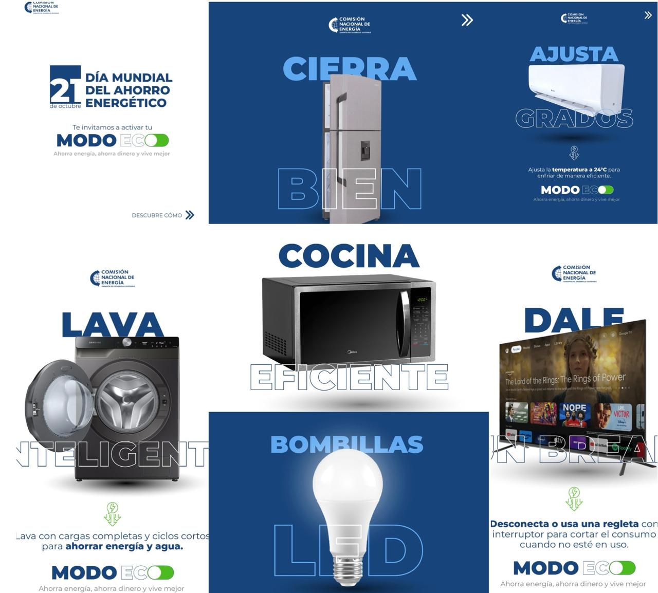 En el Día Mundial del Ahorro Energético, CNE motiva a la población a encender su #ModoEco