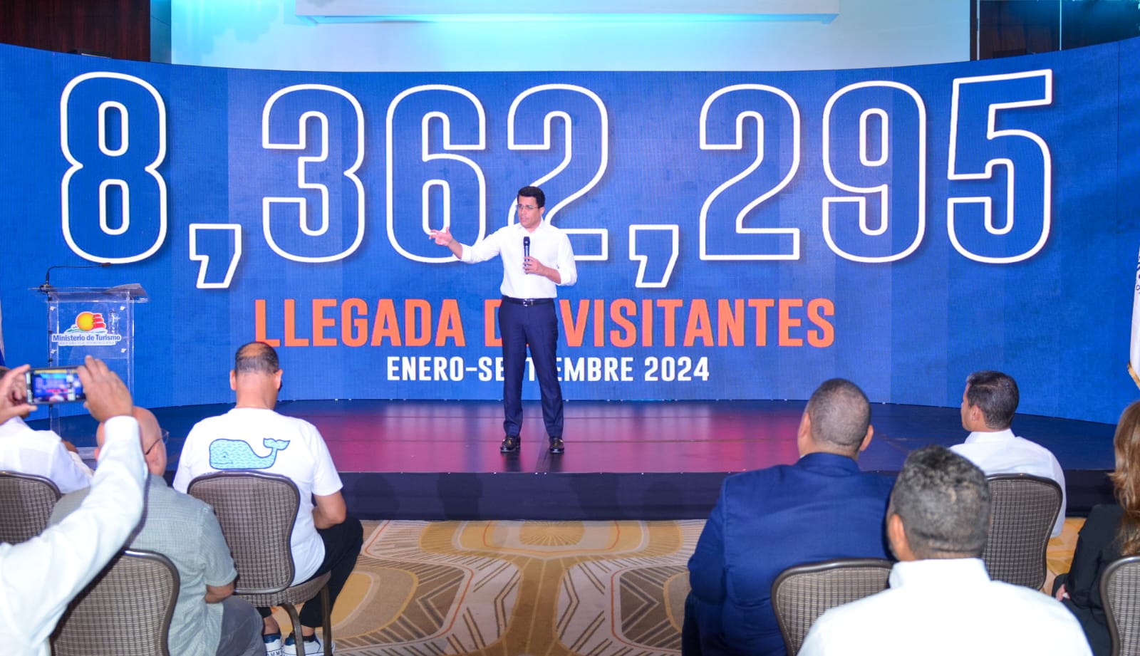 8.3 millones de visitantes al mes de Septiembre han llegado al país