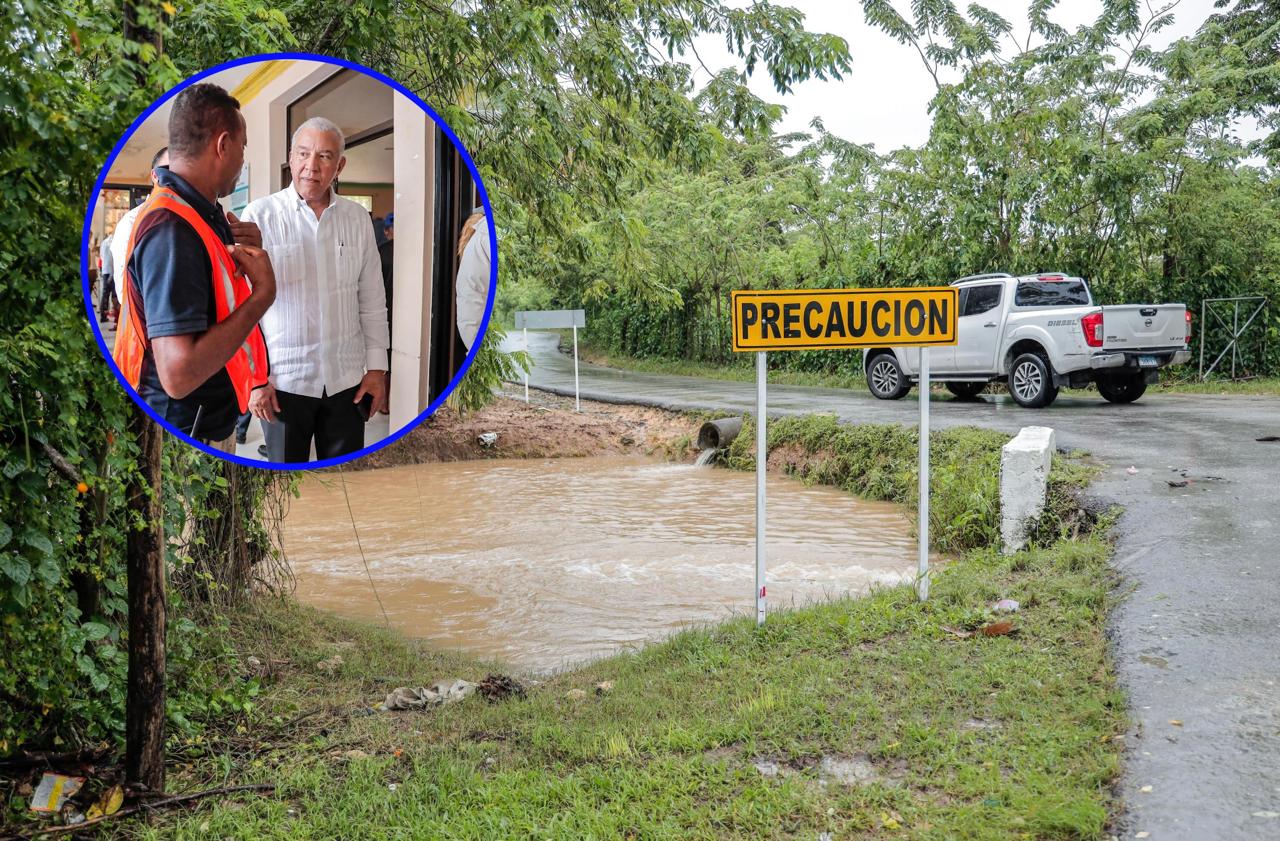 Ministro administrativo de la Presidencia supervisa zonas afectadas por lluvias en Gaspar Hernández y Nagua