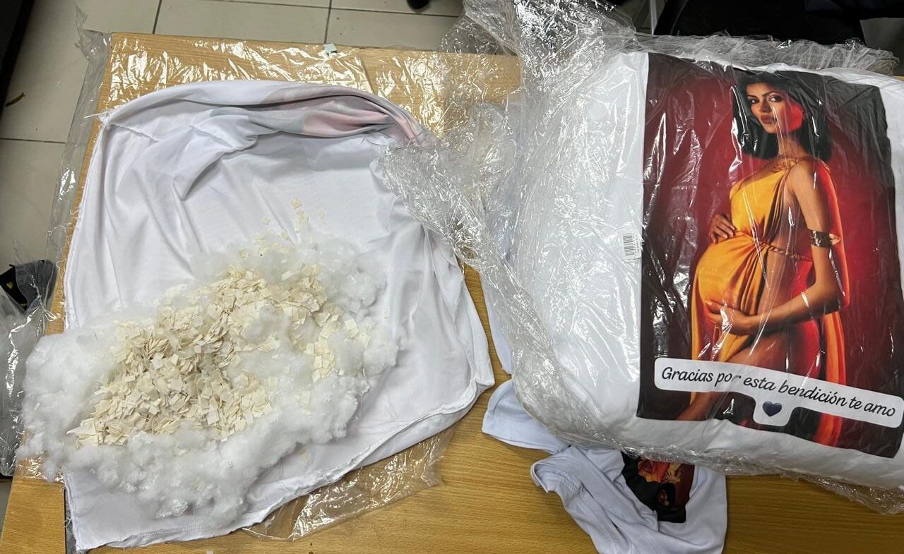 Iban a Francia: descubren dos cojines rellenos de fibras de cocaína