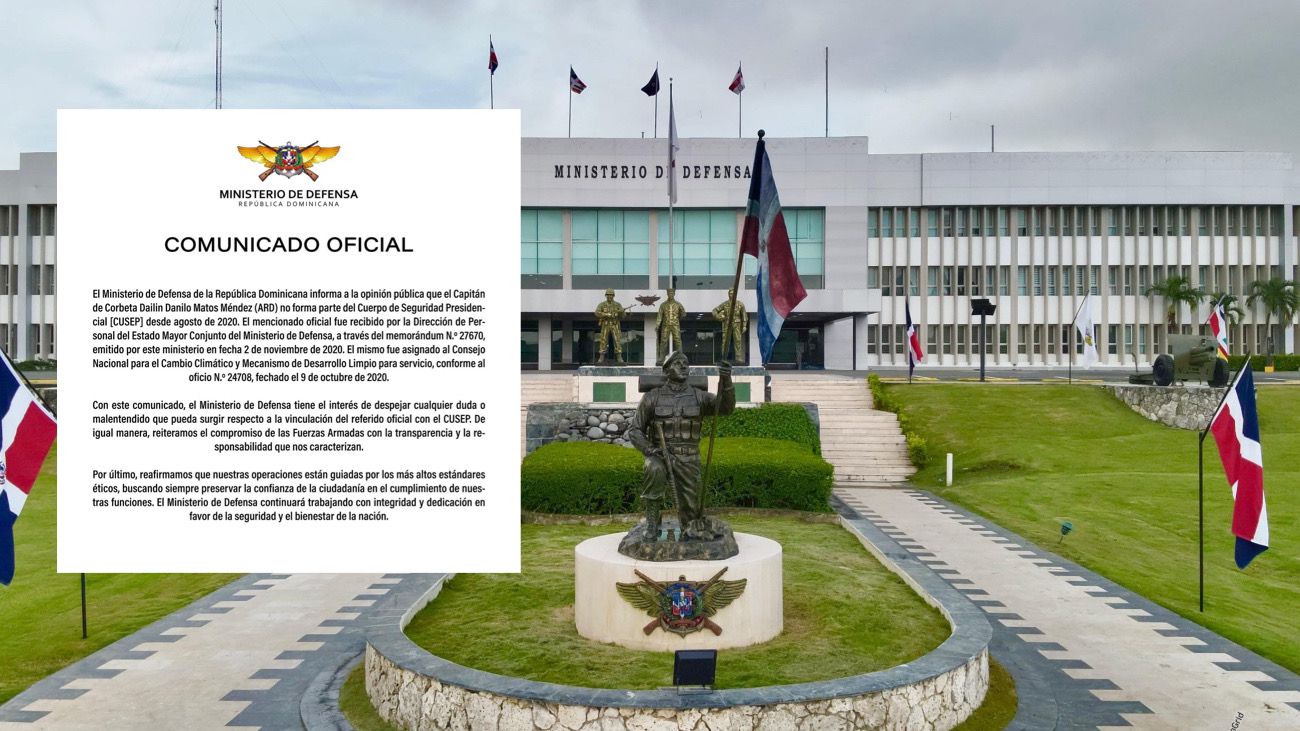 Ministerio de Defensa de la República Dominicana Comunicado Oficial