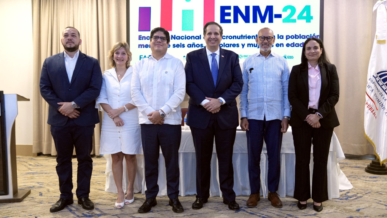 Ministerio de Salud, Inabie y FAO presentan resultados de la Encuesta Nacional de Micronutrientes 2024