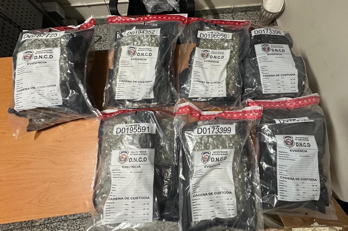 Autoridades confiscan en el aila otros 15 paquetes de marihuana