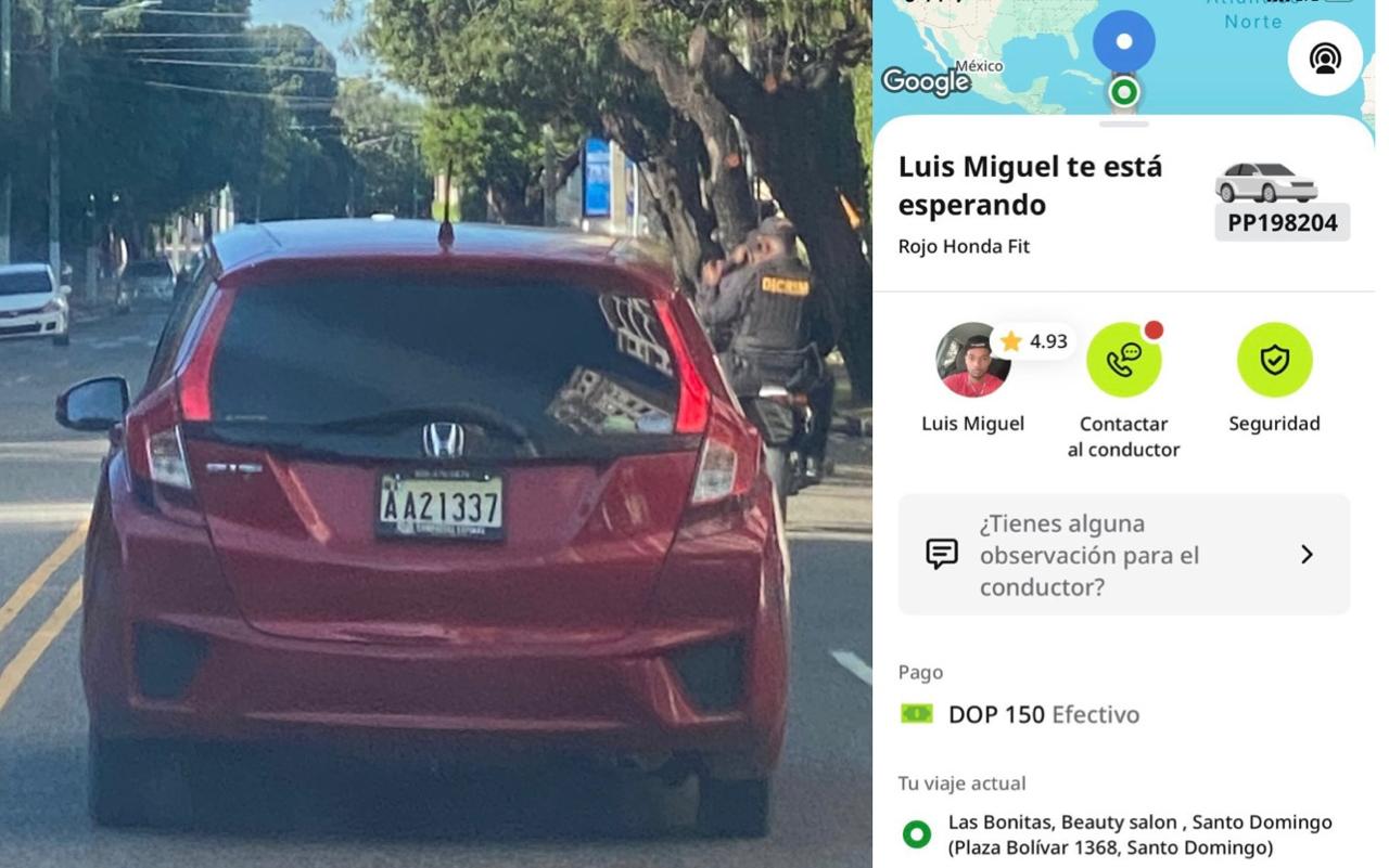 Taxista acusado de sustraer pertenencias a comunicadora Kemberlle Medina usó placa en la aplicación de Indrive diferente a la del vehículo