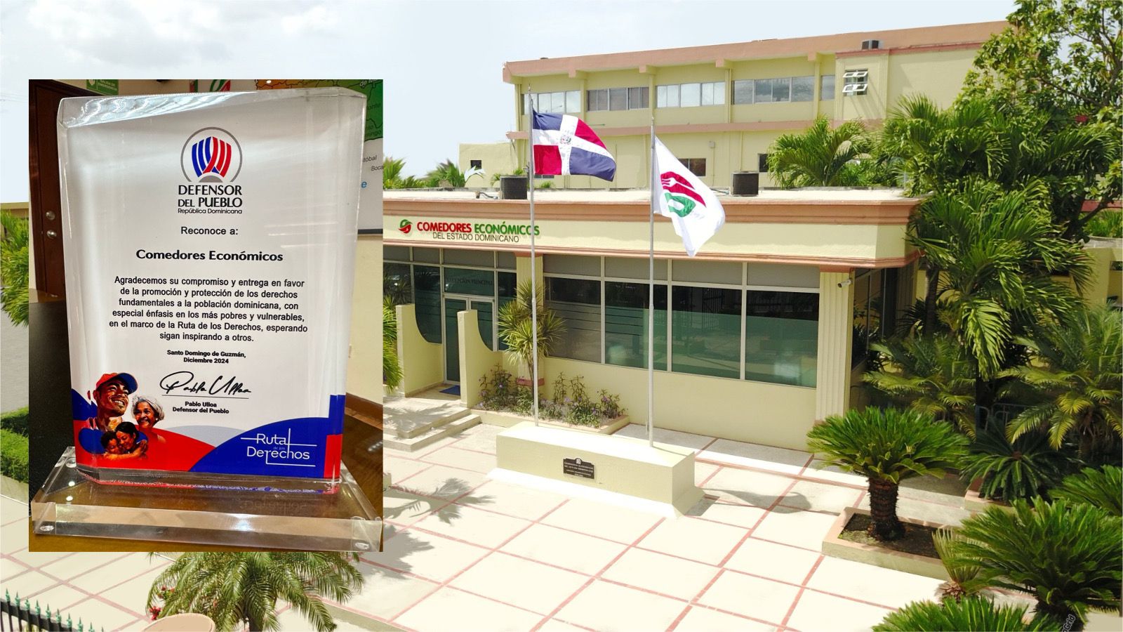 Defensor del Pueblo reconoce a Comedores Económicos del Estado Dominicano (CEED) por compromiso con los derechos fundamentales de la población