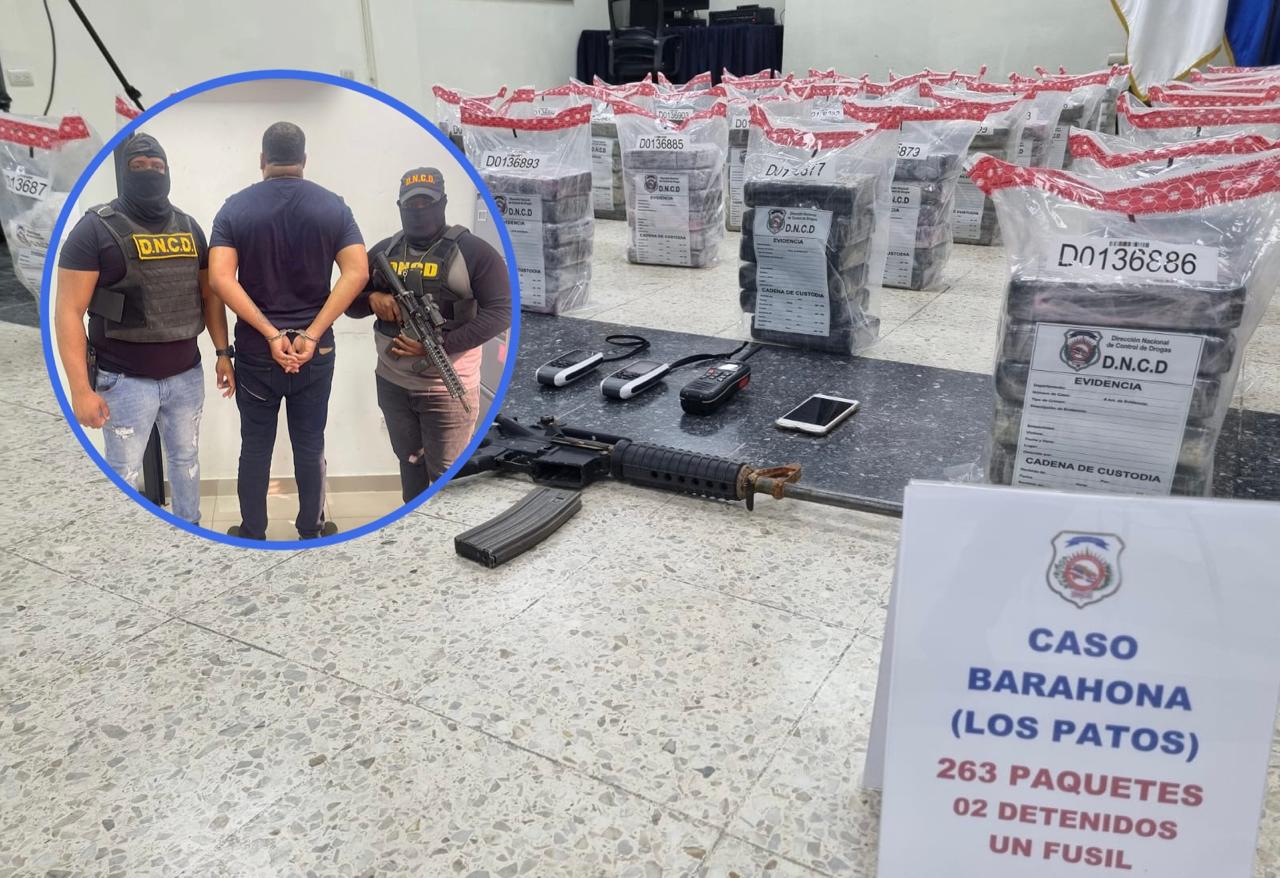 Capturan hombre buscado por decomiso de 263 paquetes de cocaína en Barahona