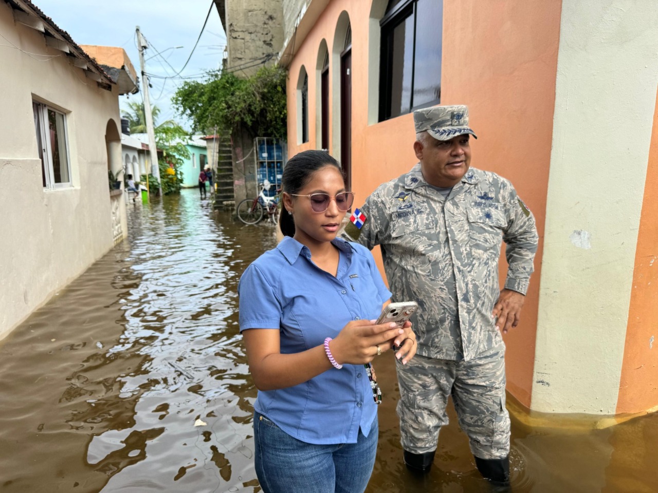 ASOJUVESO, pondera positivamente ejecutoria Comandante Base Aérea de Puerto Plata ante inundaciones y deslaves recientes