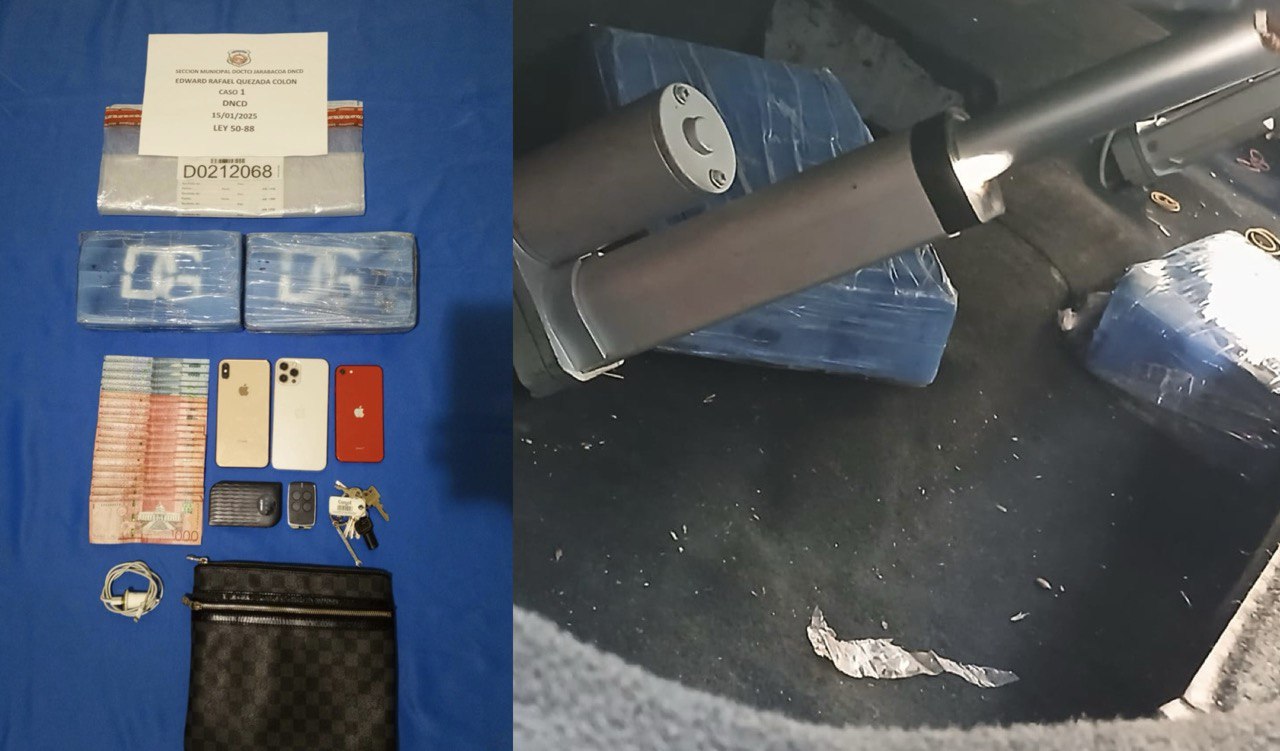 Operativos microtráfico: arrestan dos hombres con más de 5,000 gramos presumiblemente cocaína en Jarabacoa