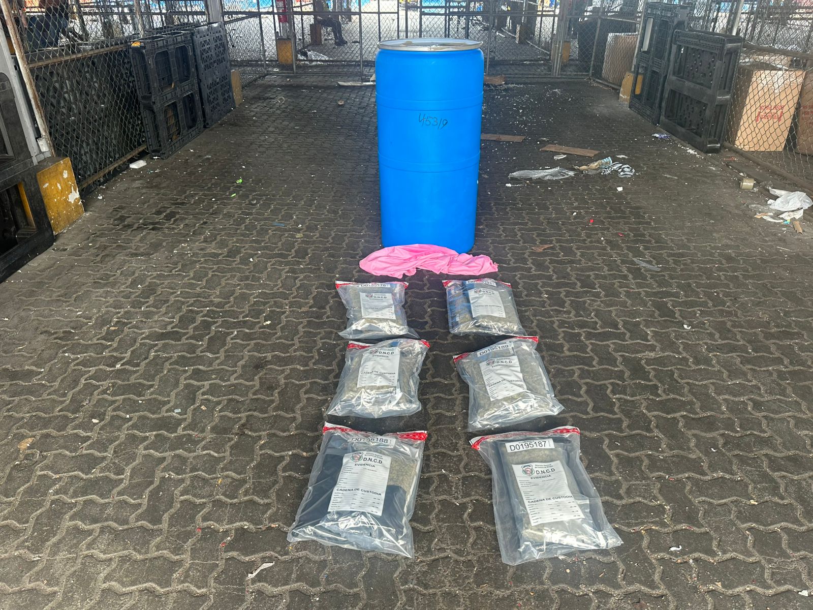 DNCD ocupa más marihuana en Puerto Haina camuflada en tanque de comida
