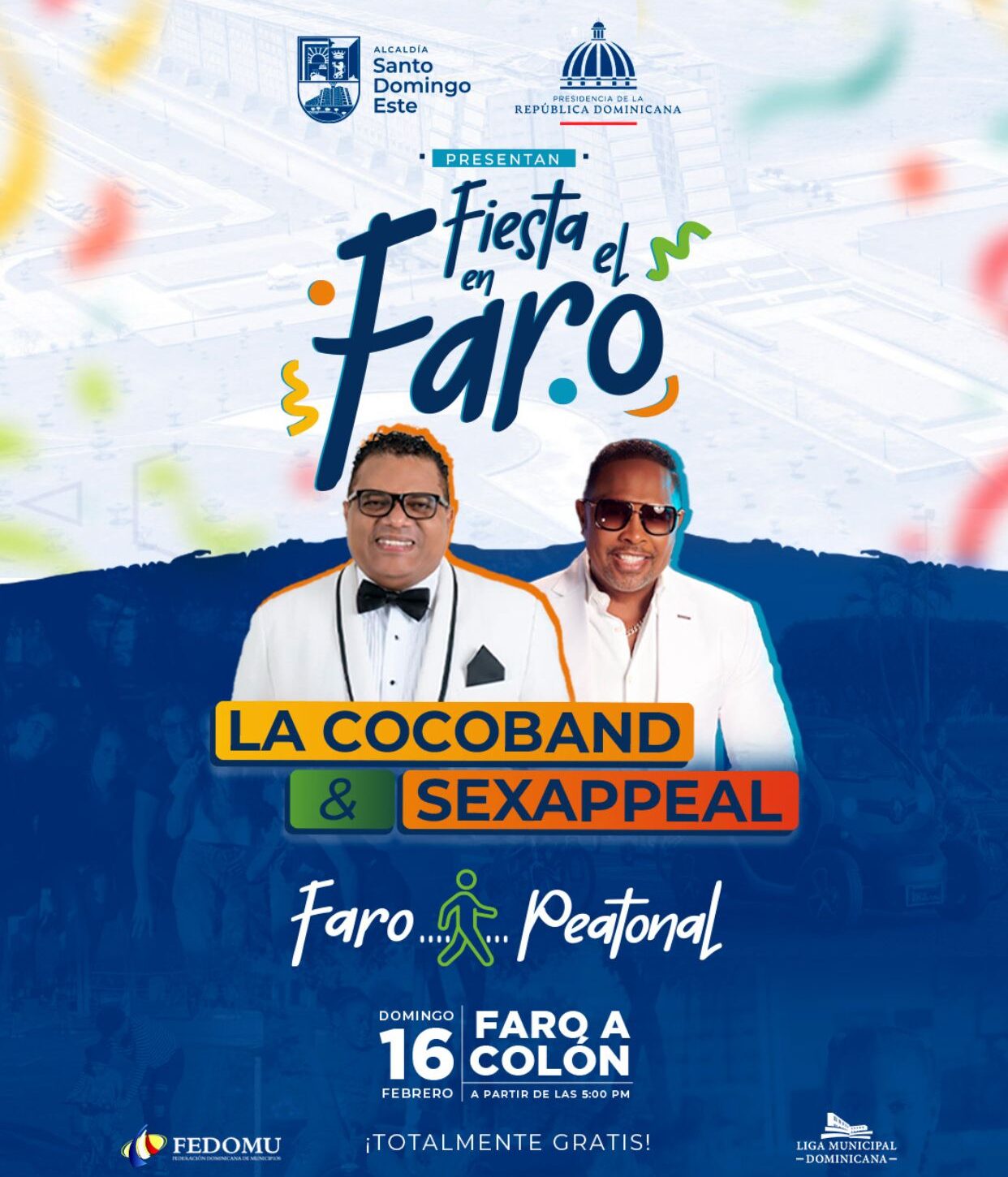 Alcaldía de Santo Domingo Este invita a disfrutar de una tarde cultural y musical este domingo en el Faro a Colón