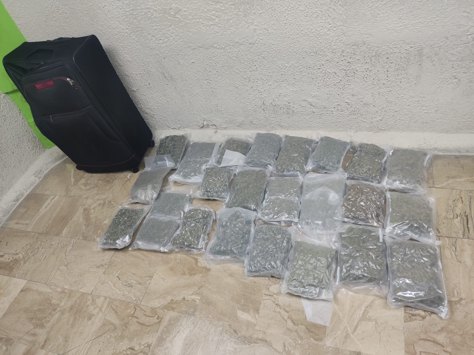 DNCD arresta a extranjera con 23 paquetes de marihuana en aeropuerto de Punta Cana