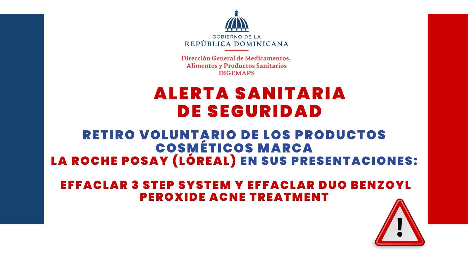 DIGEMAPS emite alerta sanitaria en productos La Roche-Posay (L’Oréal)