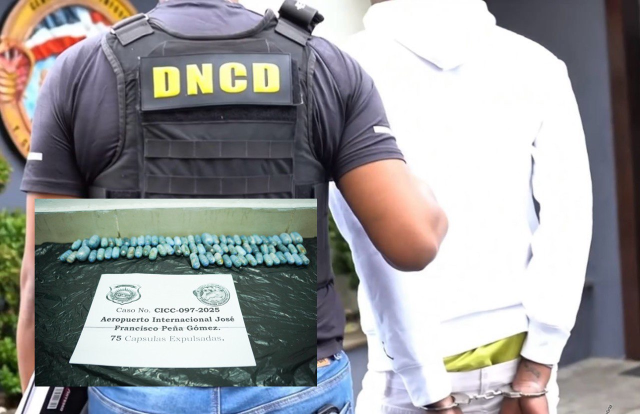 DNCD detiene a francés en el AILA con el estómago lleno de bolsitas de cocaína