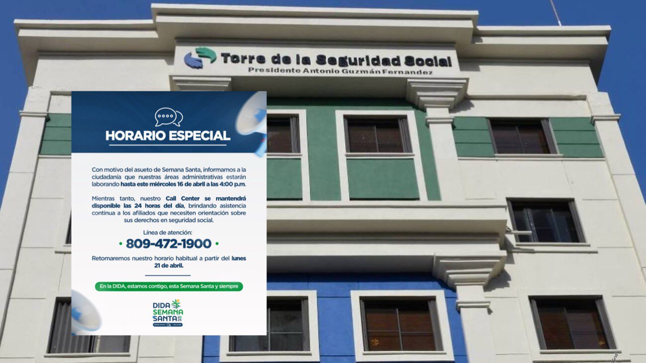 DIDA informa continuidad de su línea de asistencia 24 horas durante Semana Santa