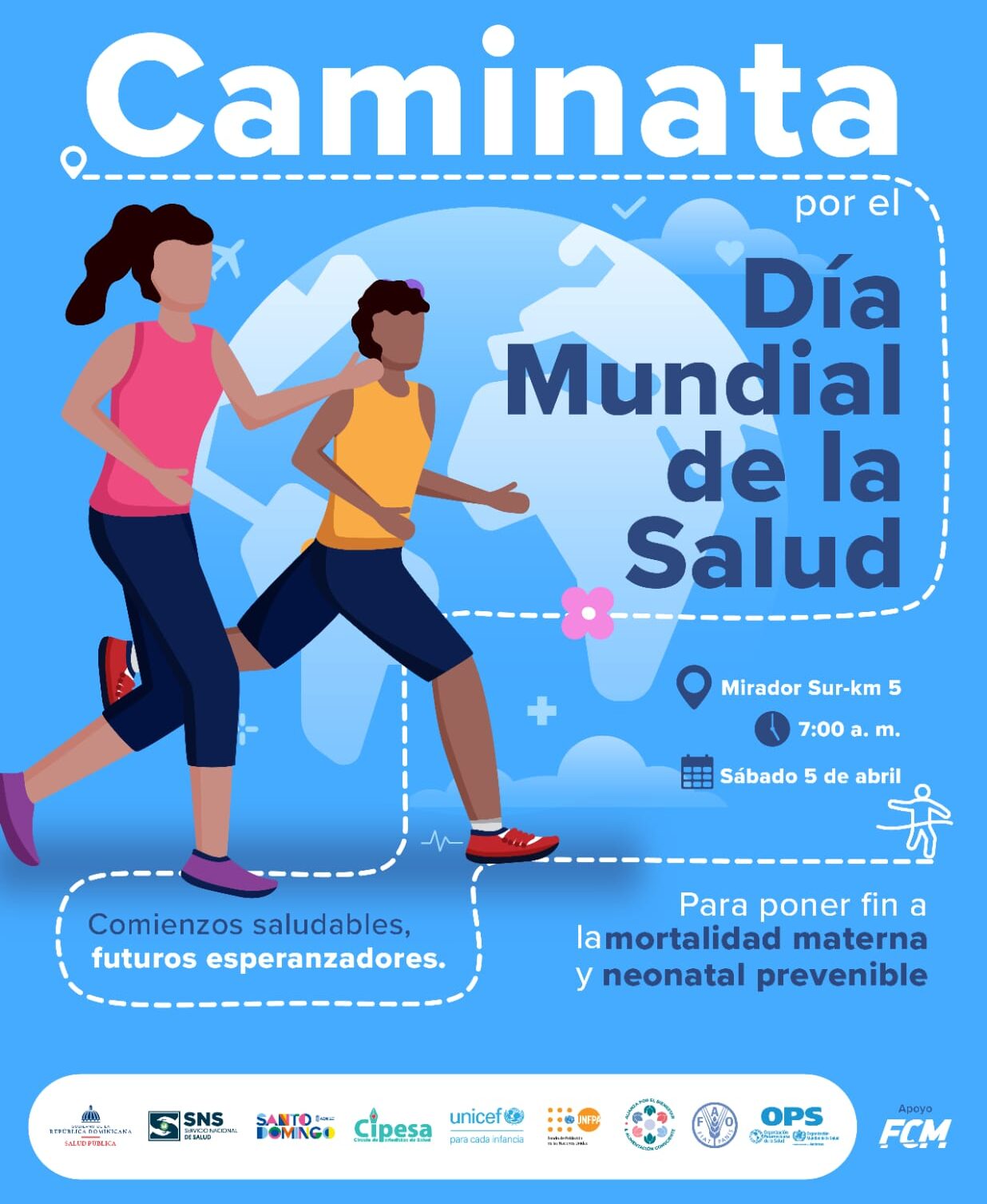 Unidos por la salud: Ministerios y organizaciones invitan a caminata en el Parque Mirador Sur, este 5 de abril