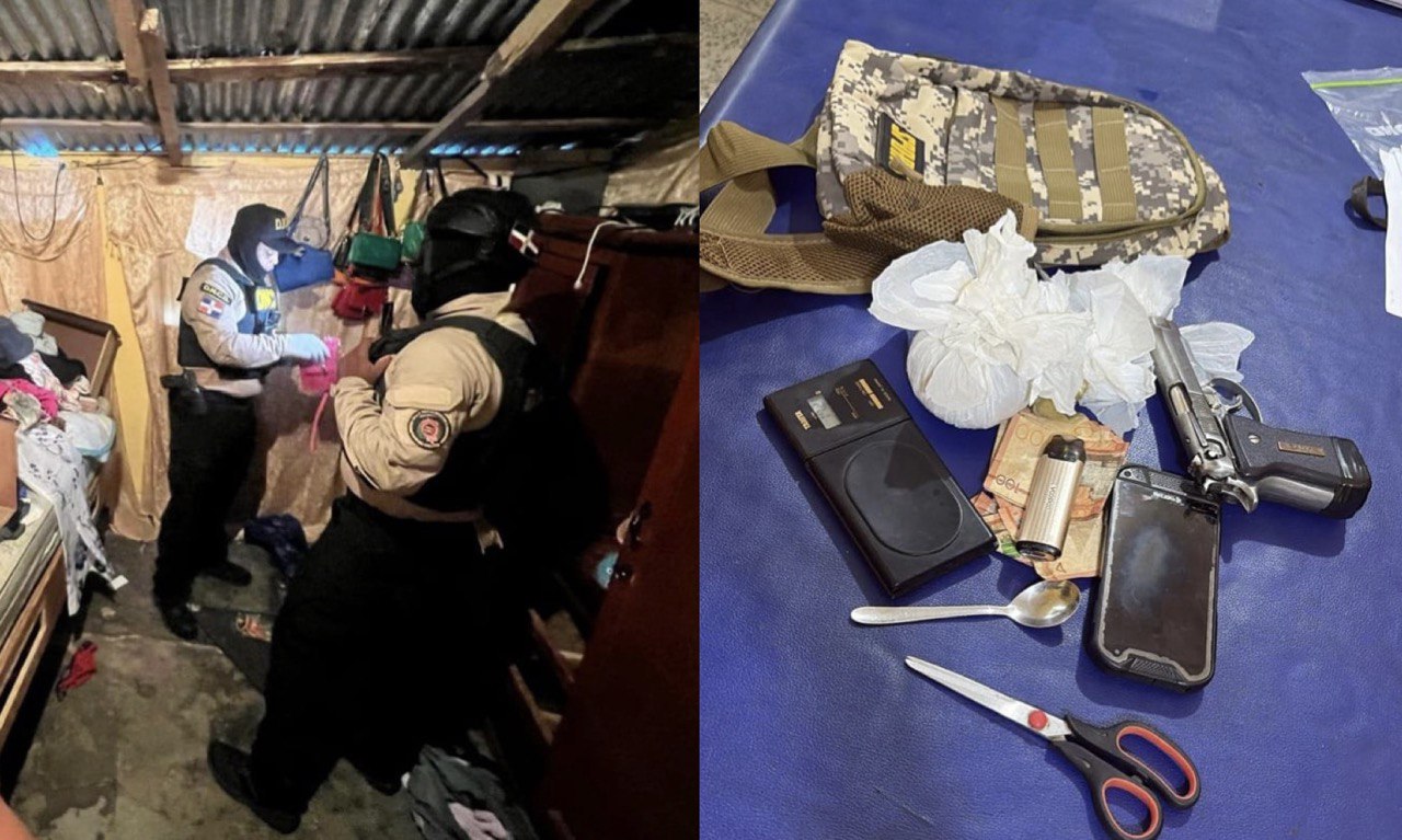 Realizan tres allanamientos en Dajabón y Montecristi; 10 detenidos con drogas y cinco pistolas