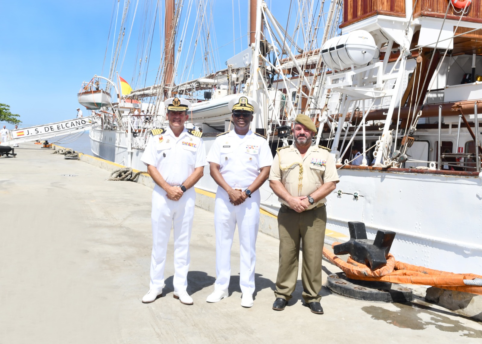 Armada RD recibe al buque escuela Juan Sebastián de Elcano con la princesa Leonor a bordo