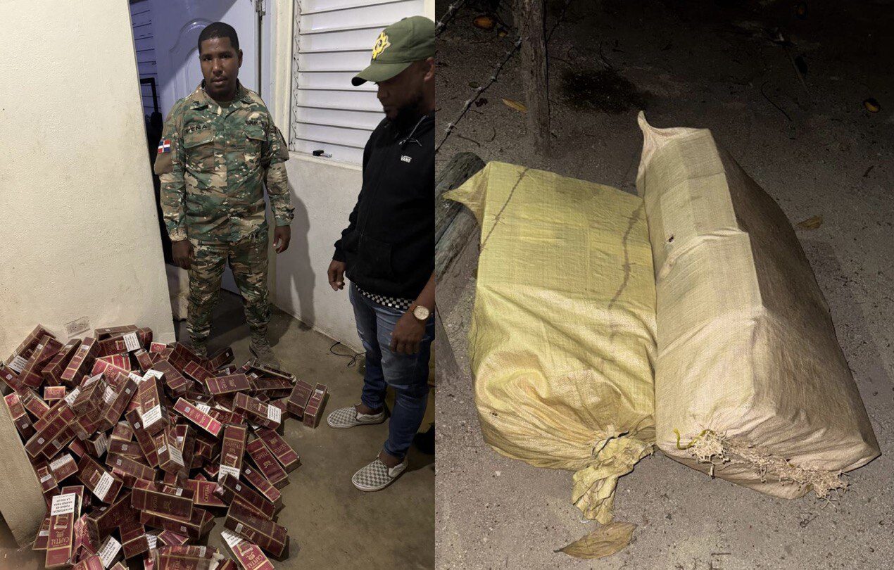 Ocupan contrabando de 33 mil cigarrillos en el patio de una casa en Dajabón
