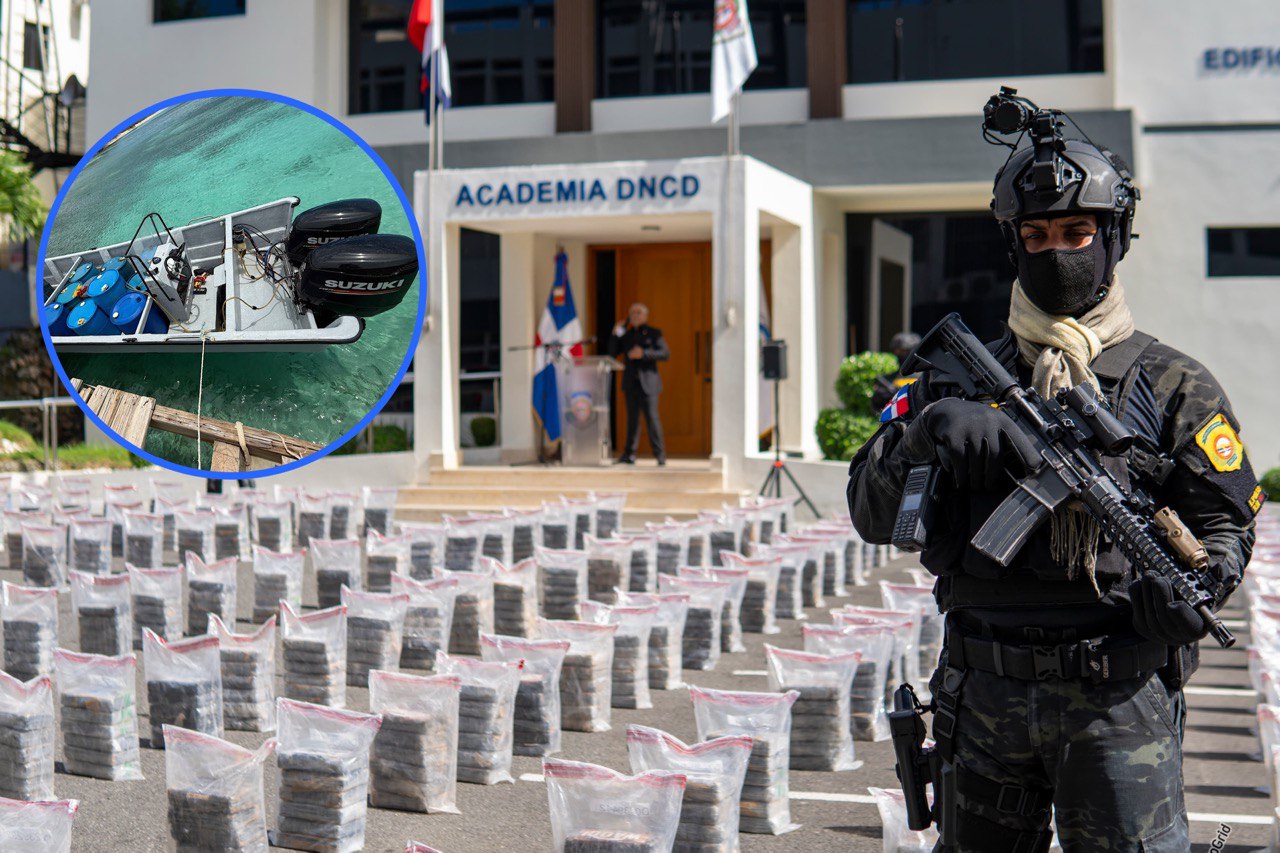Intervienen lancha con más de 1.5 toneladas de presunta cocaína en operativo por aire, mar y tierra